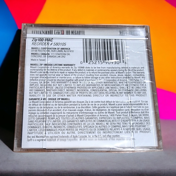 Maxell 100MB Zip Disk ~ Brand New! - Picture 2 of 3